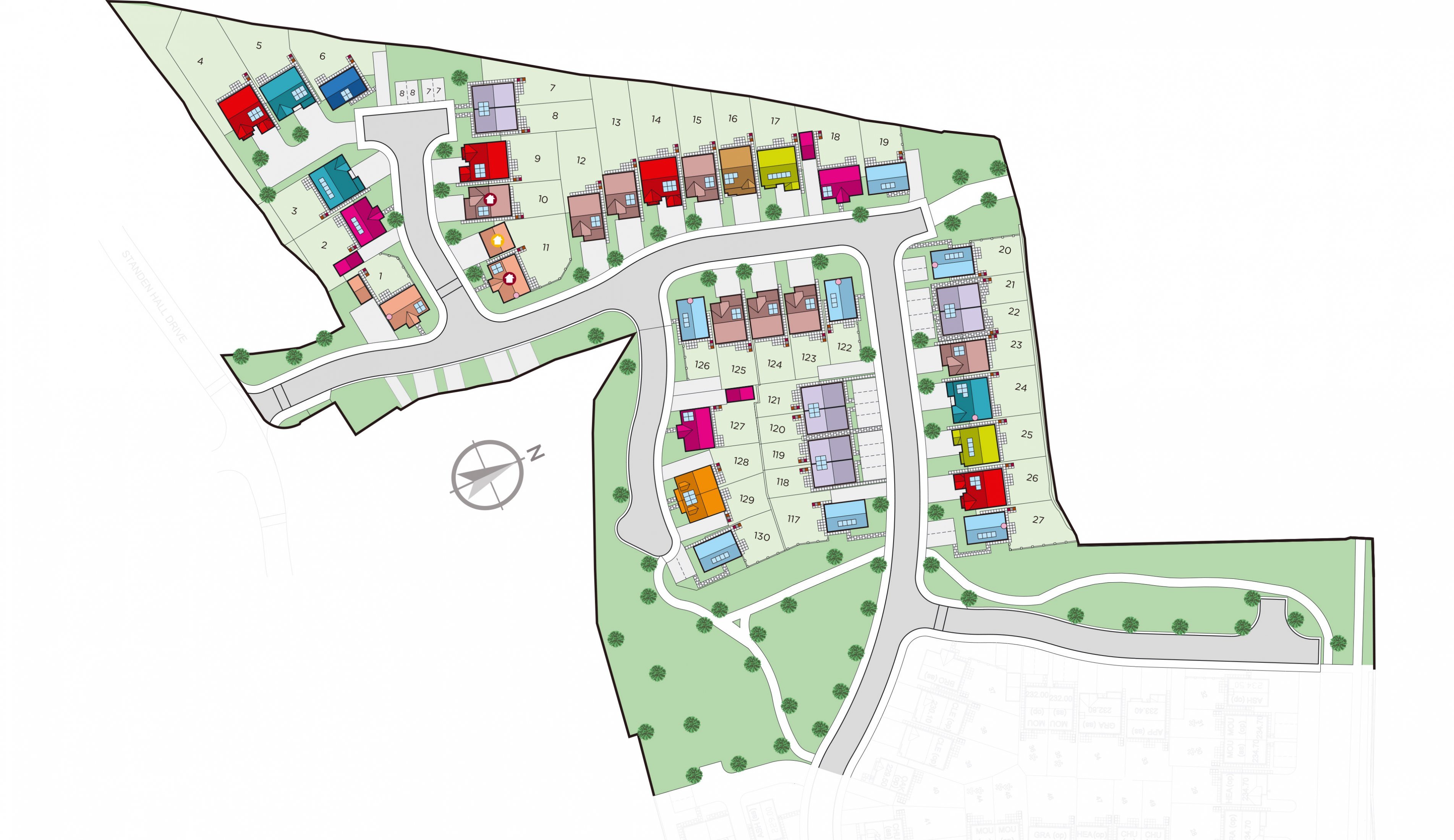 Oakden Rise Layout Map Standen Hall Drive | McDermott Homes