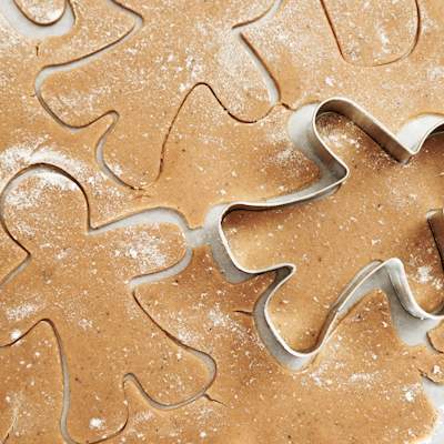 Making gingerbread to celebrate Christmas